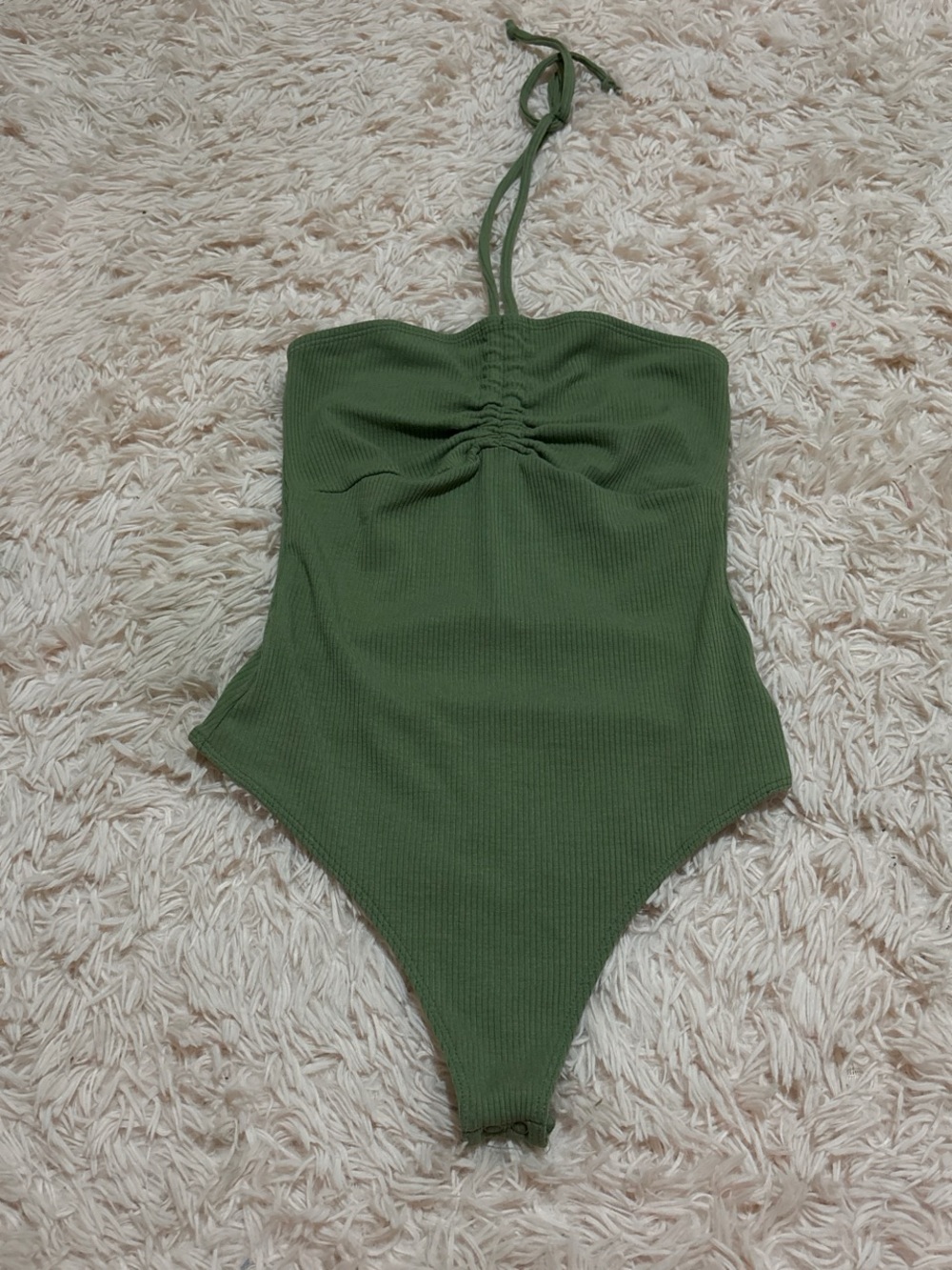 American eagle green halter top body suit size medium